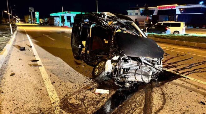 Afyonkarahisar’da trafik kazası: 1 ölü, 1 yaralı