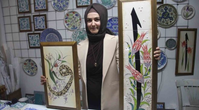 Çini sanatçısı Özlem Aşar: “Vav ile Elif’in aşkını eserlerime yansıtıyorum”