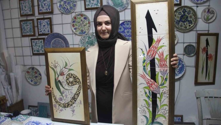 Çini sanatçısı Özlem Aşar: “Vav ile Elif’in aşkını eserlerime yansıtıyorum”