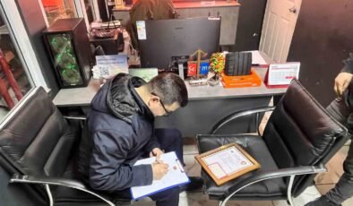 Küçük Sanayi Sitesi’nde 9 işyerinin ruhsatsız olduğu anlaşıldı