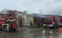 Kütahya’da Fatih Sanayi Sitesi’nde yangın