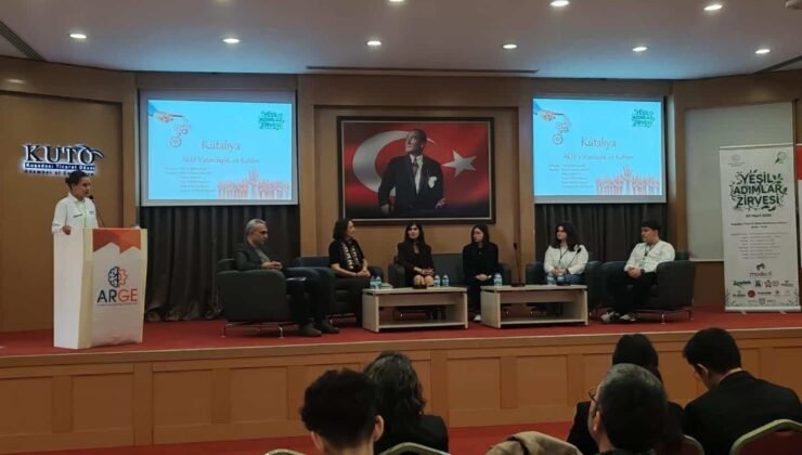 Kütahyalı öğrenciler “Yeşil Adımlar Zirvesi”nde göz doldurdu