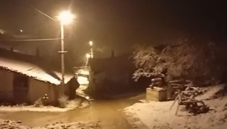 Mart ayında Tavşanlı’ya kar sürprizi