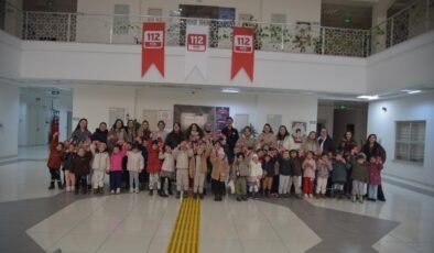 Miniklerden 112 Acil Çağrı Merkezi’ne ilgi