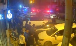 Silahlı kavga sırasında yaşanan panik ve korku kameraya yansıdı