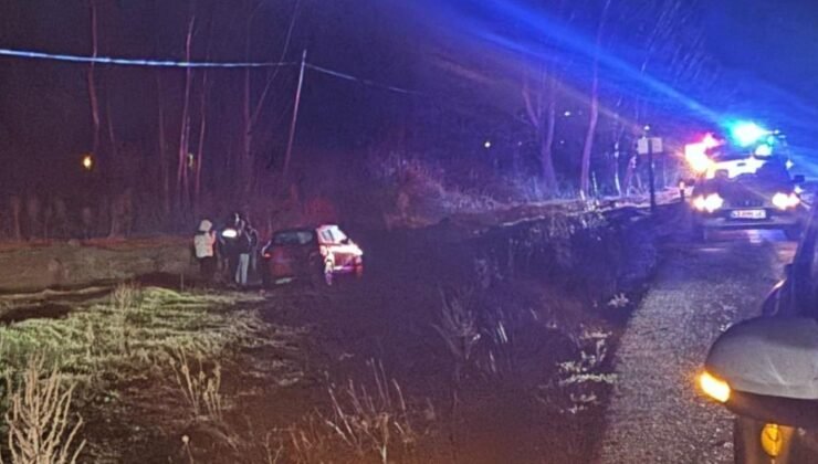 Tavşanlı’da kontrolden çıkan otomobil takla attı: 1 yaralı