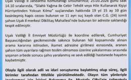 Uşak Valiliği firari hükümlünün ölümüyle ilgili açıklama yaptı