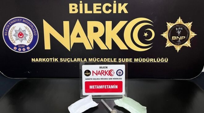 Bilecik’te uyuşturucu çıkan araca 249 bin TL ceza