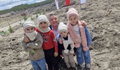 ’Yüz Çocuk Bin Fidan’ adlı ağaç dikme etkinliğinde 1000 fidan dikildi