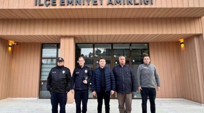 Emniyet Müdürü Çağlar yeni hizmet binası çalışmalarını inceledi