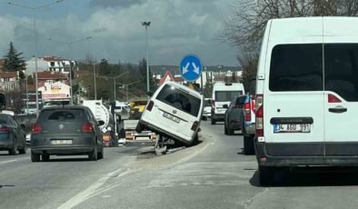 Eskişehir’de çevre yolunda korkutan kaza