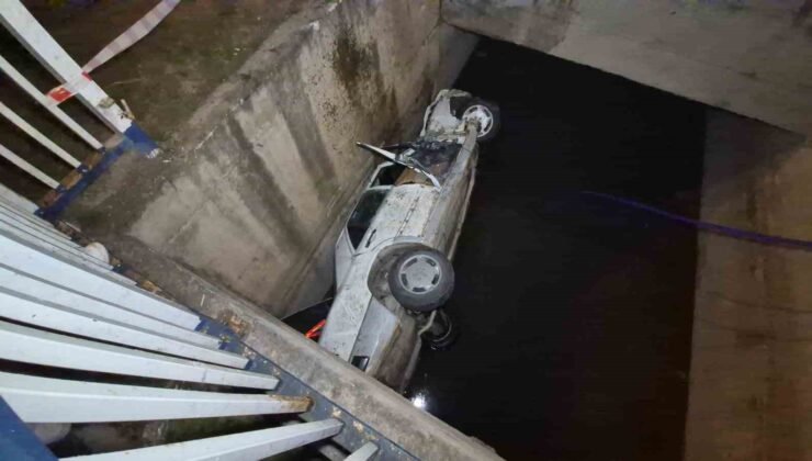 Eskişehir’de kontrolden çıkan otomobil sulama kanalına uçtu: 2 yaralı