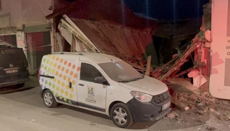 Eskişehir’de metruk iş yeri yıkıldı, şans eseri yaralanan olmadı