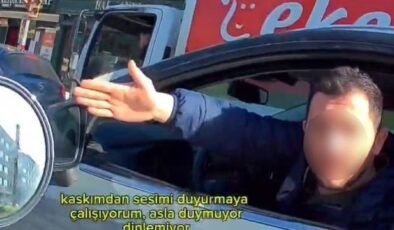 Eskişehir’de seslerin yükseldiği gergin trafik tartışması kamerada