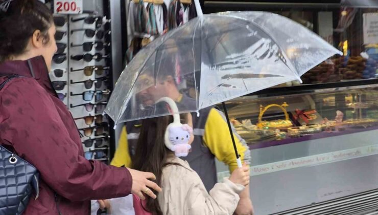 Eskişehir’de yağmur etkisini gösterdi