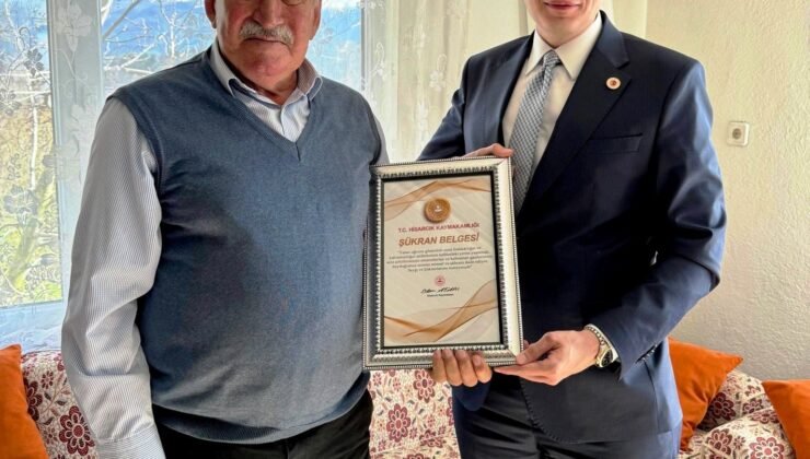 Hisarcık’ta gazilere Şükran Belgesi