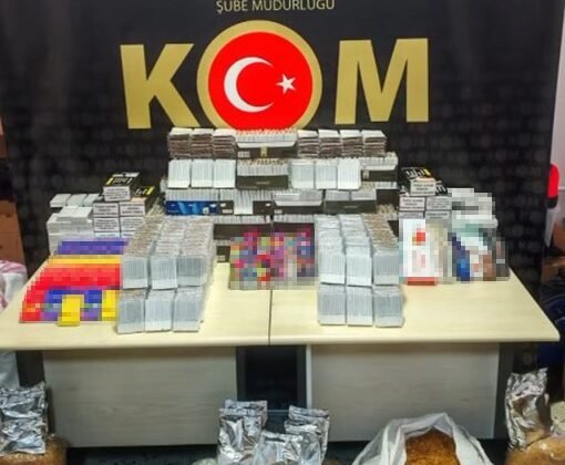 Kaçak tütün ve sigara operasyonunda 1 şüpheli yakalandı