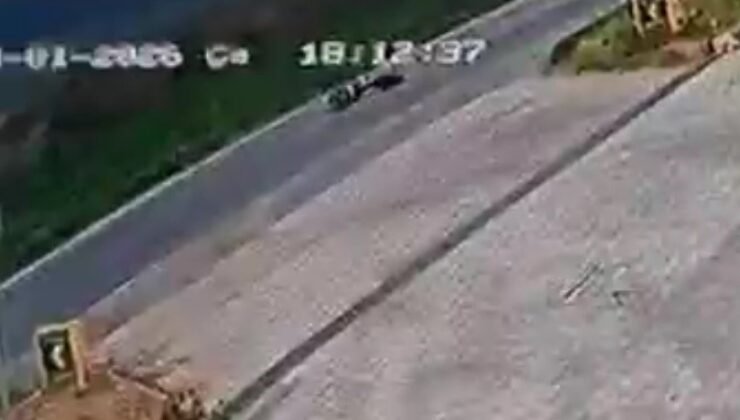 Kontrolden çıkan motosiklet devrildi, sürücüsü yaralandı