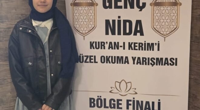 Kur’an-ı Kerim’i Güzel Okuma Yarışmasında bölge birincisi oldu