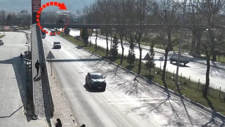 Kütahya İl Emniyet Müdürlüğü’nden motosiklet sürücülerine yaya üst geçidi uyarısı