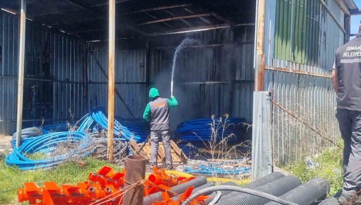 Kütahya’da depo yangını paniğe neden oldu