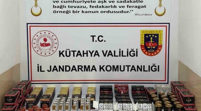 Kütahya’da kaçak cinsel ürün operasyonu, 753 adet ürün ele geçirildi