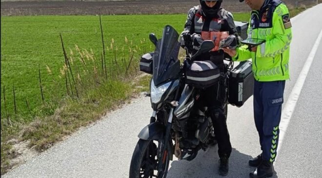 Kütahya’da motosiklet ve motorlu bisiklet sürücülerine yönelik özel denetim