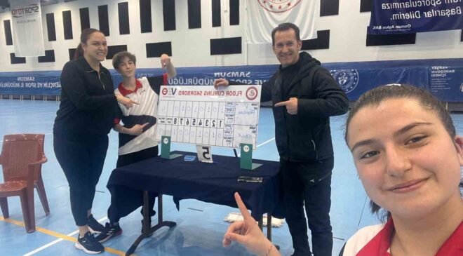 Kütahya’nın gururu pazarlar Spor Lisesi Floor curling’de Türkiye dördüncüsü oldu
