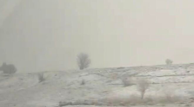 Nisan’da kar sürprizi, Kütahya-Altıntaş arası beyaza büründü