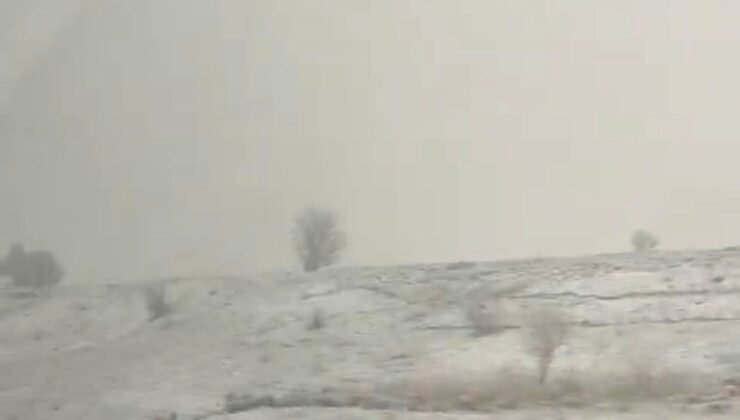 Nisan’da kar sürprizi, Kütahya-Altıntaş arası beyaza büründü