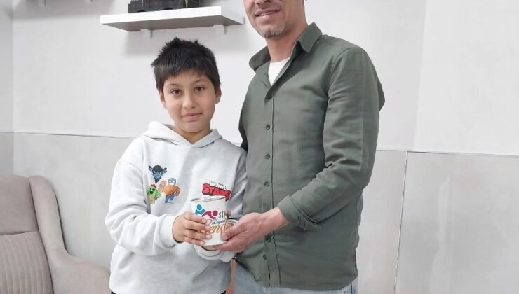 Simav’da minik yürekten büyük bağış