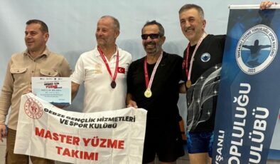 Tavşanlı’da açılan yüzme havuzu 3 çocuk babasını şampiyon yaptı