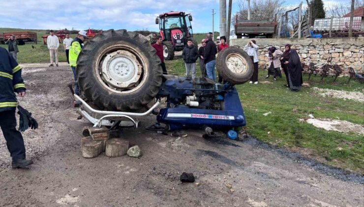 Traktör kazasında 1 kişi hayatını kaybetti