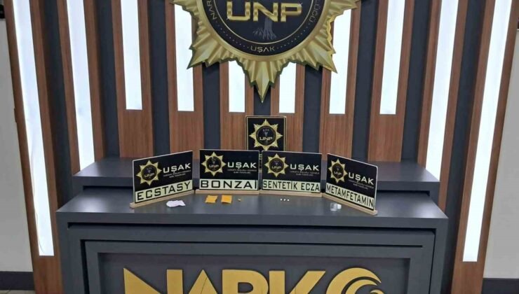 Uşak’ta uyuşturucu operasyonlarında gözaltına alınan 6 kişiden 5’i tutuklandı