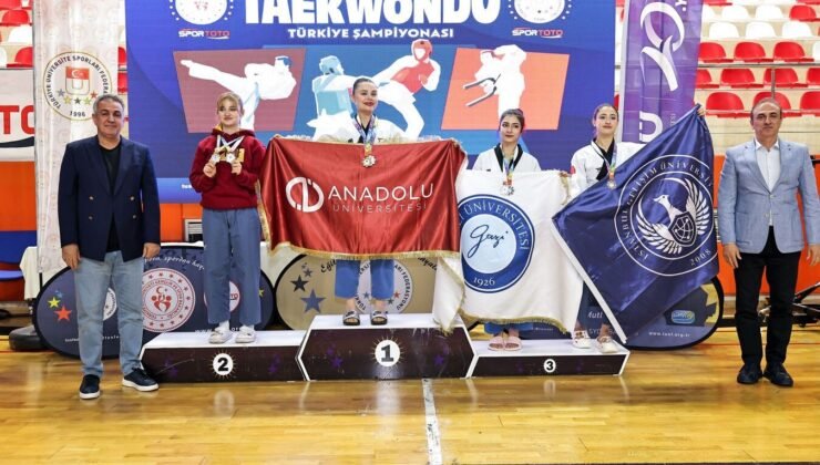 Anadolu Üniversitesi teakwondo branşında Türkiye şampiyonu oldu