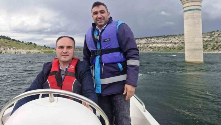 Aslanapa Kaymakamı Tosun, Kureyşler Barajı’nda su ürünleri denetimine katıldı