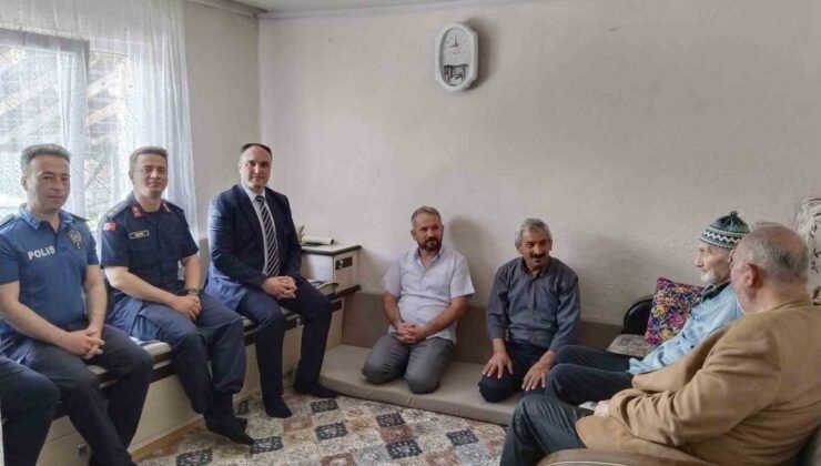 Aslanapa’da şehit aileleri ve gazilere bayram ziyareti