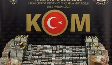 Bilecik’te 22 bin 400 makaron ele geçirildi