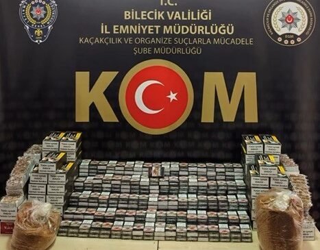 Bilecik’te 22 bin 400 makaron ele geçirildi