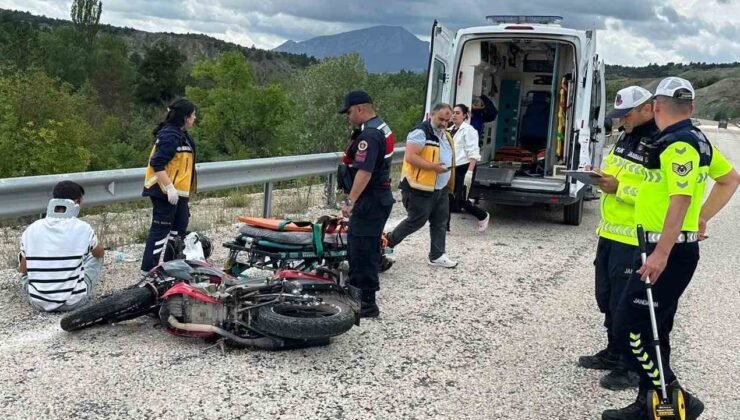 Bilecik’te motosiklet kazası: 1 yaralı