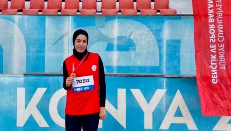Bilecikli atletizm sporcusu Türkiye 3’üncüsü oldu