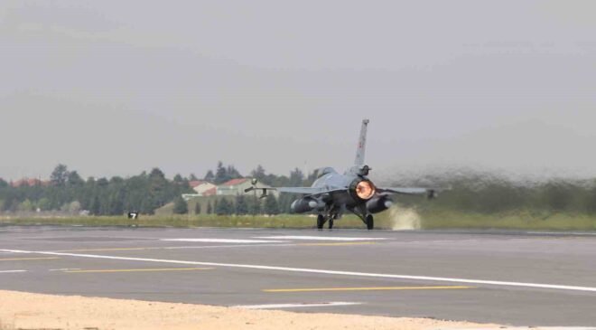 Efes 2026 için F-16’lar Eskişehir’den böyle havalandı