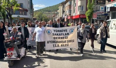 Engelliler Haftası dolayısıyla farkındalık yürüyüşü yapıldı