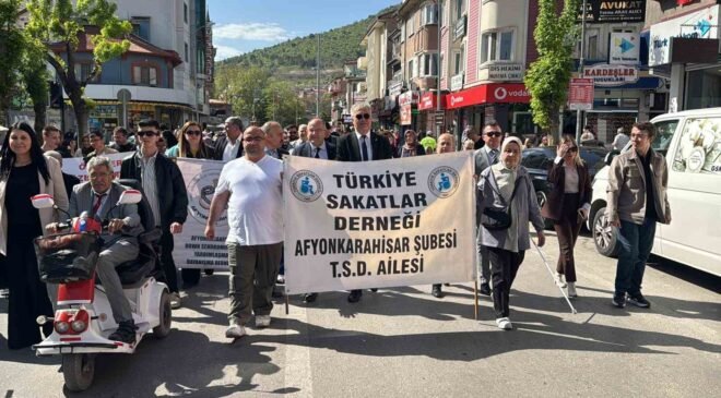 Engelliler Haftası dolayısıyla farkındalık yürüyüşü yapıldı