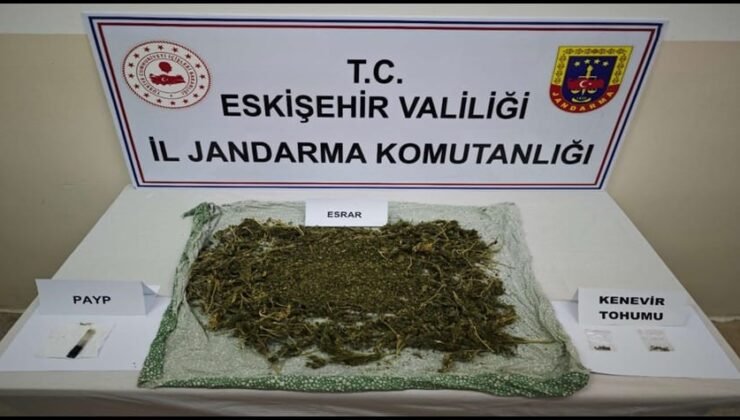 Eskişehir’de jandarmadan uyuşturucu operasyonu