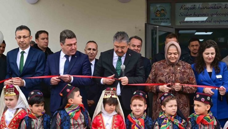 Eskişehir’de kamu kaynaklarıyla yapılan Nene Hatun Anaokulu açıldı