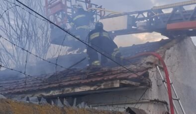 Eskişehir’de müstakil evde korkutan yangın