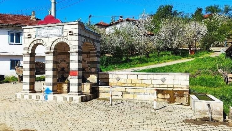 Gediz Cebrail köyü çeşmeleriyle hayran bırakıyor