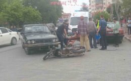 Gediz’de otomobil ile motosiklet çarpıştı, 2 kardeş yaralandı