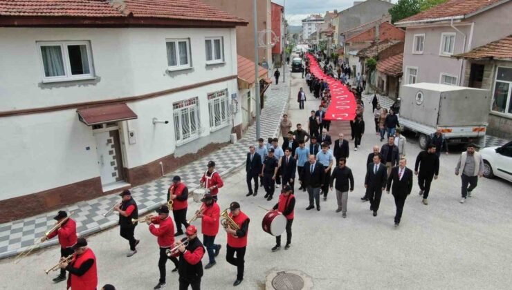 İnönü’de 107. Yıl Gençlik Yürüyüşü düzenlendi